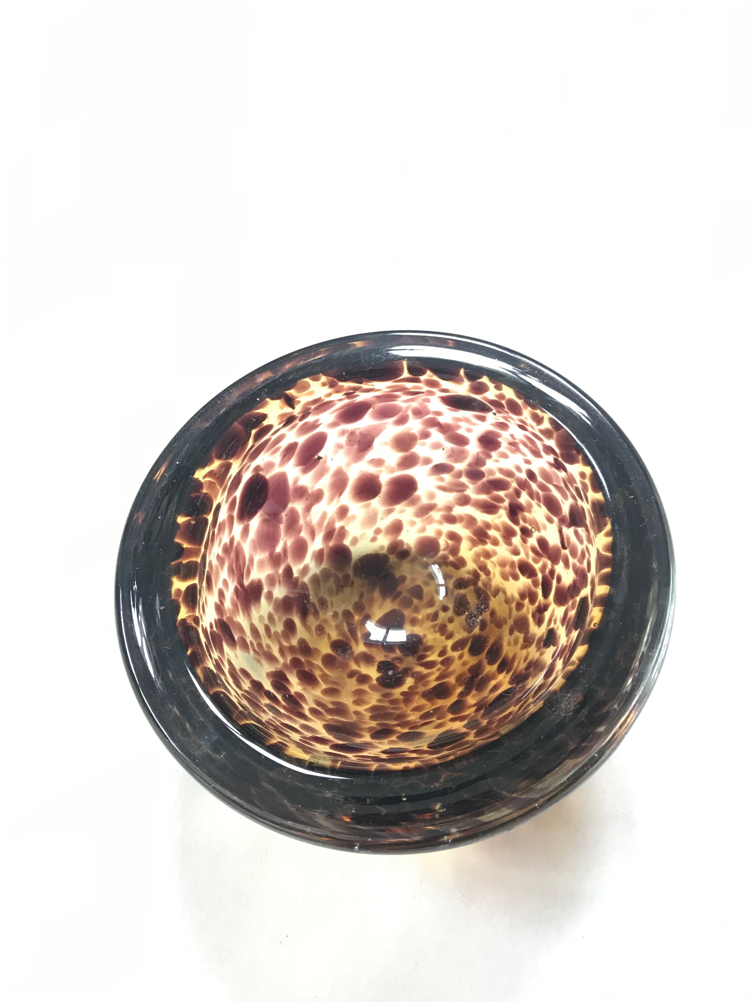 Vintage Murano tortoiseshell ashtray
