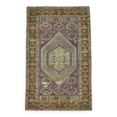 Tapis Oushak vintage 4x6, tapis turc, 107x172 cm