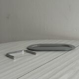 small oval metal tray