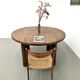 Table ronde années 50 constructiviste noyer