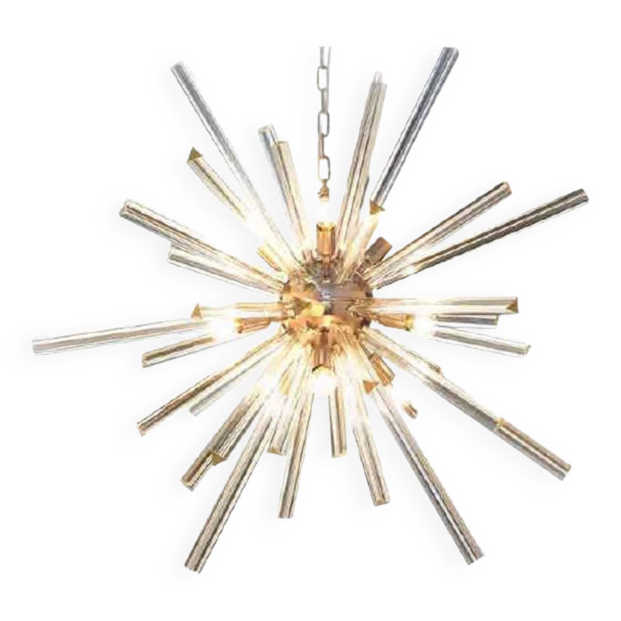 Triedro chandelier in Murano glass