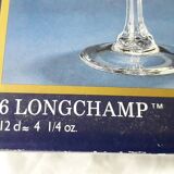 6 crystal stemmed glasses