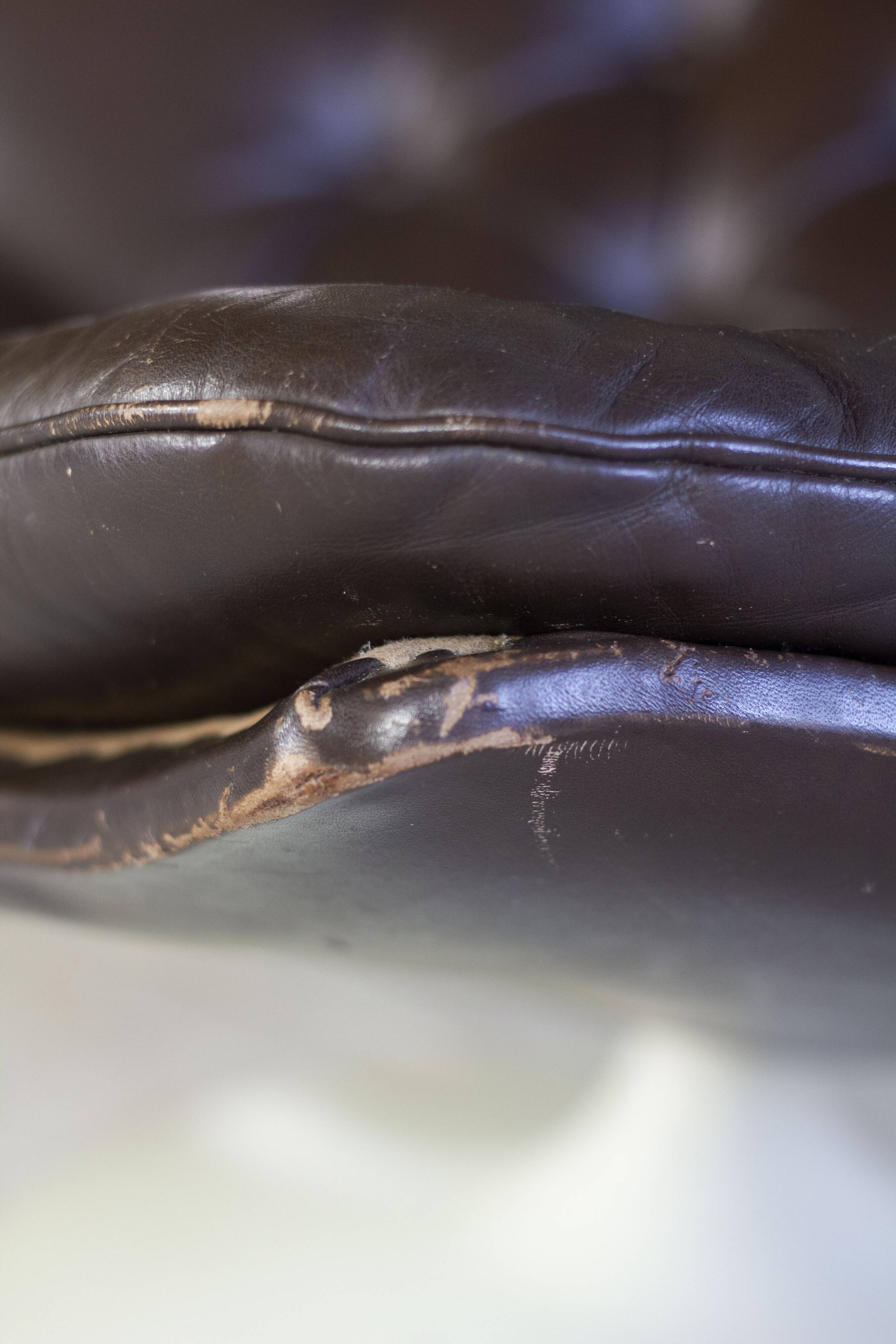 F588 armchair in leather by Geoffrey Harcourt for Artifort, 1960