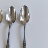 Set of 8 small spoons in solid silver