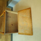 Vintage children's desk with ink