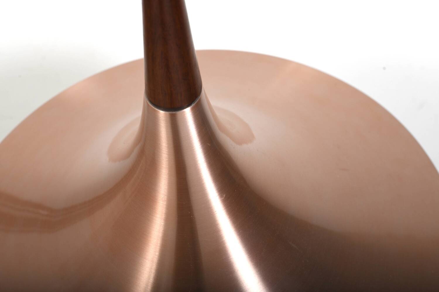 Danish trumpet-shaped Pendant Lamp in Copper