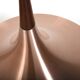 Danish trumpet-shaped Pendant Lamp in Copper