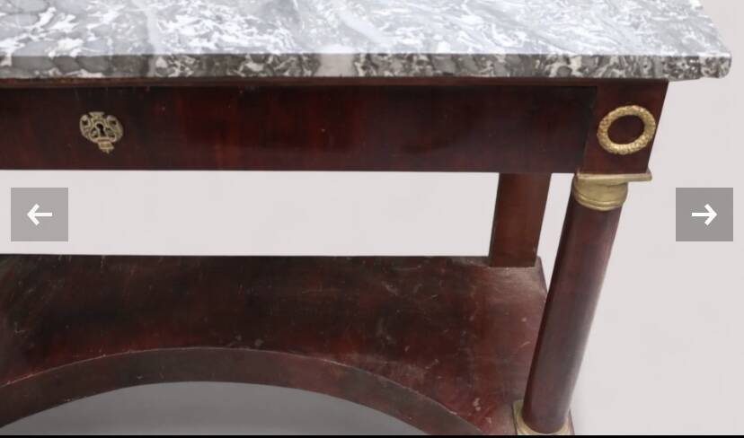 Mahogany console