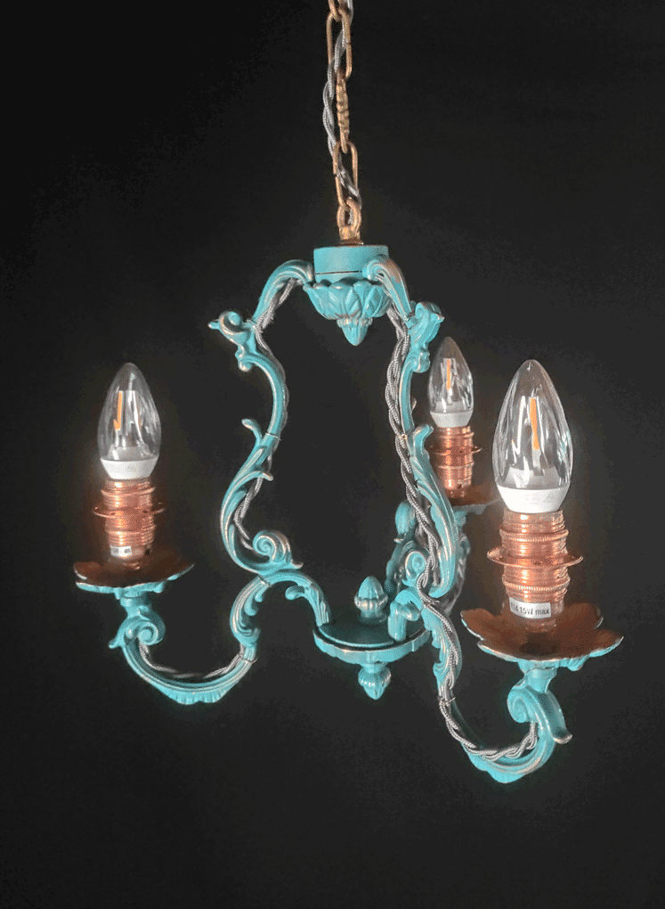 Vintage brass pendant lamp