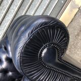 Chesterfield black sofa