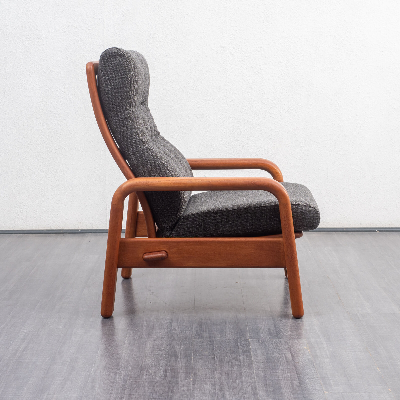 Vintage relax armchair, teak, refurbished, Danish design