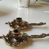 Bougeoirs à main style Louis XV