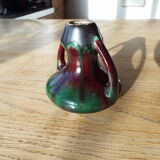 Bougeoir vase en grès flammé