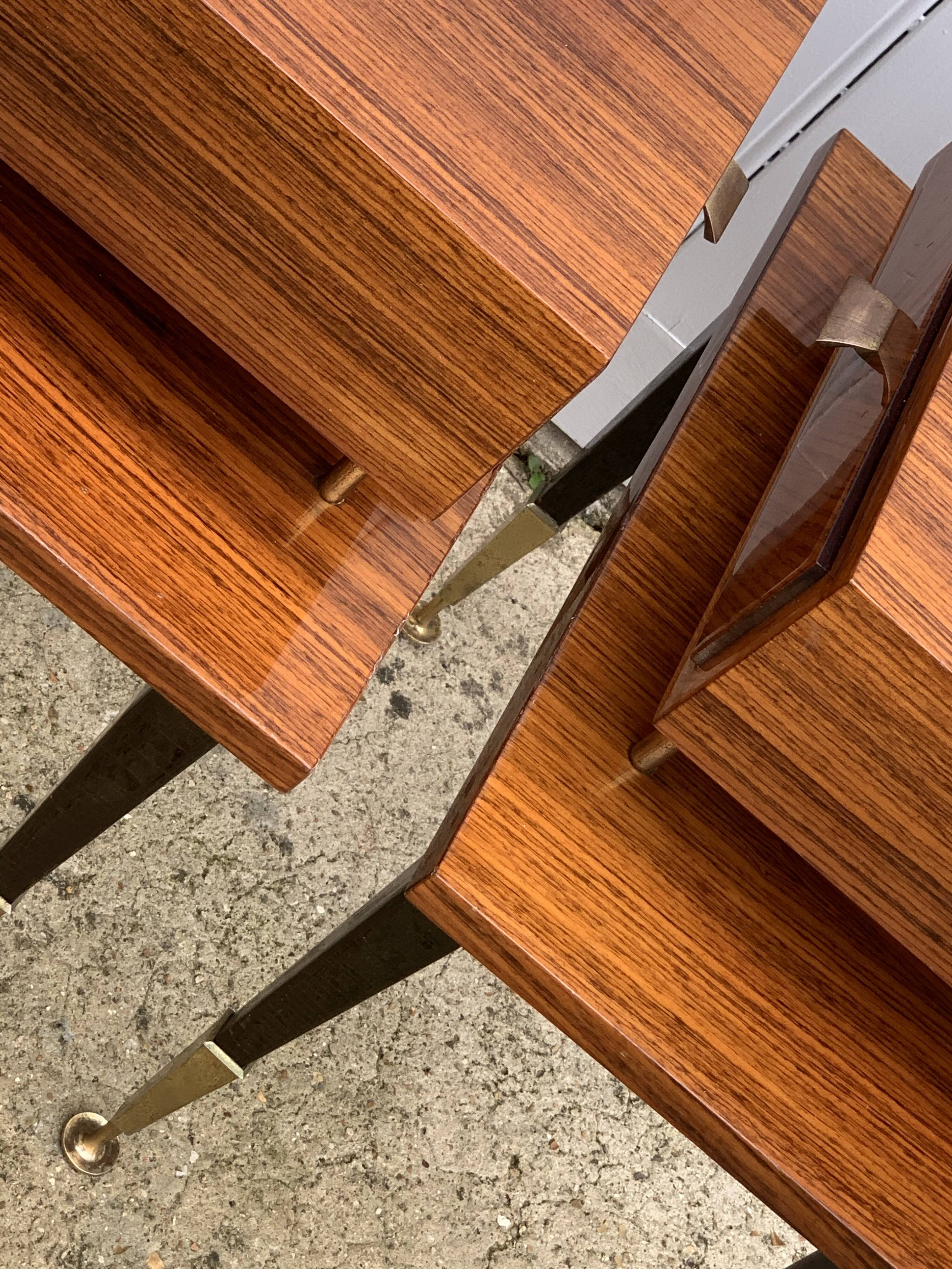 Pair of vintage bedside tables