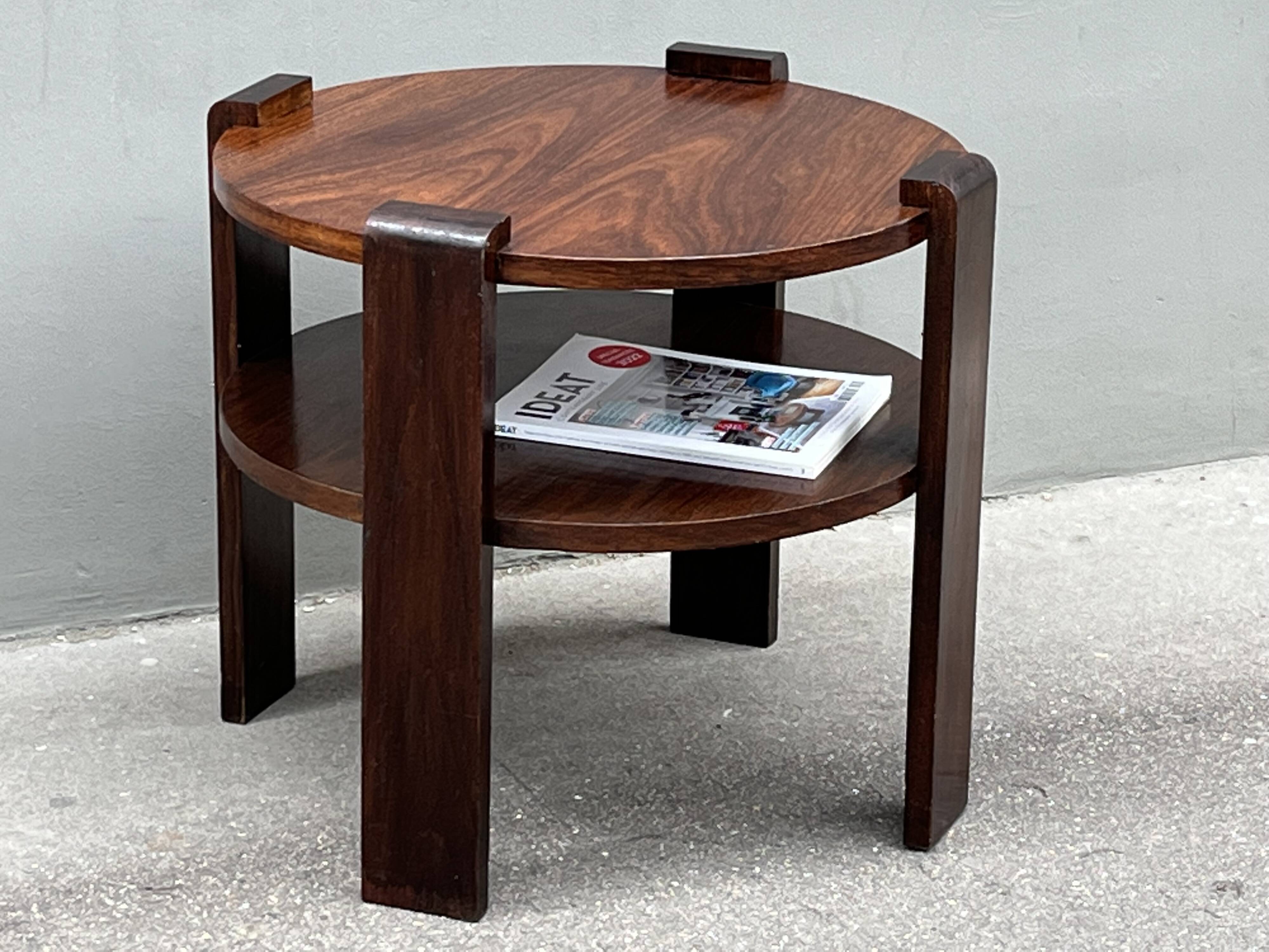 Modernist art deco pedestal table 1930