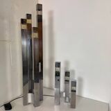 Mid-Century Modernist Italian Architectural Sciolari Cubic Floor Lamp by G