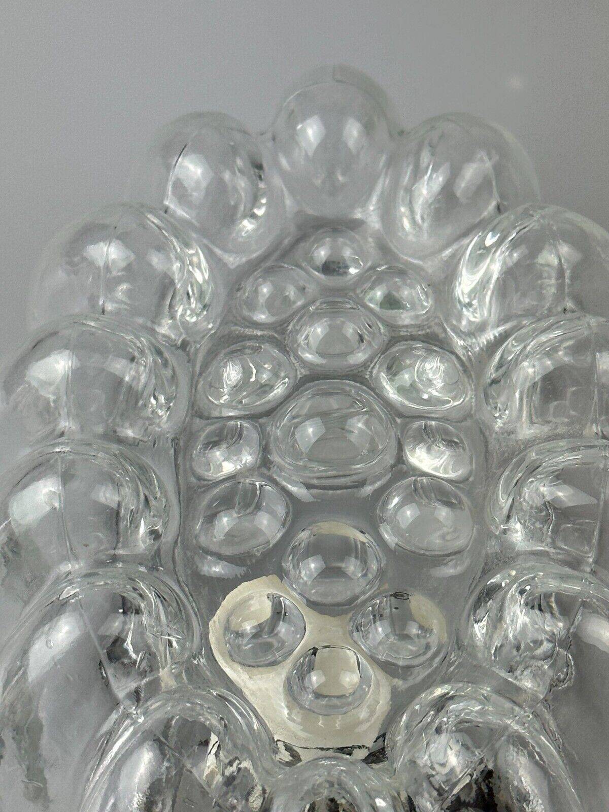 60s 70s wall lamp made of glass & metal bubble wall sconce space age design