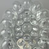 60s 70s wall lamp made of glass & metal bubble wall sconce space age design