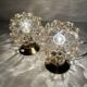 Pair of Limburg Bubble Glass Lamps