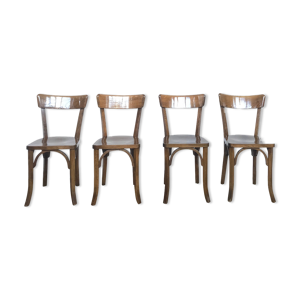 Série de 4 chaises bistrot brasserie