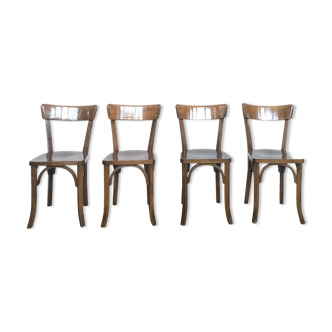 Series of 4 chairs, 1950/1960