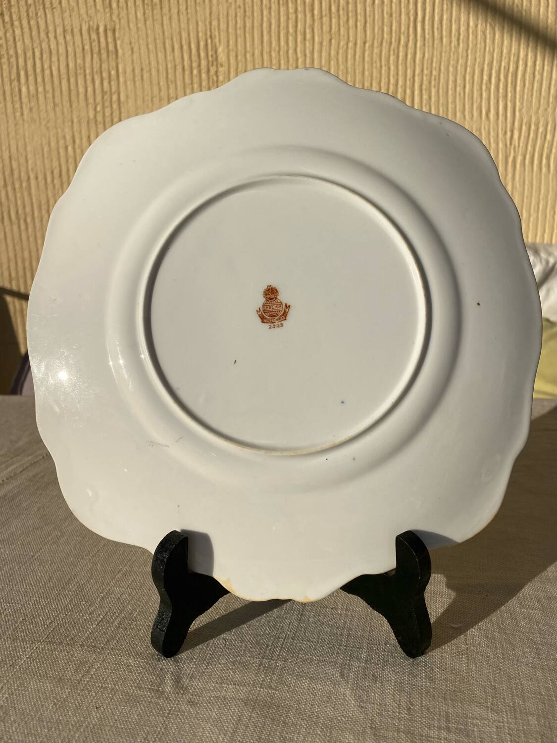 Antique stone china plate