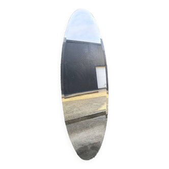 Art Deco Oval Beveled Mirror 168 x 59