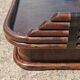 Canapé Mid Century Modern en bambou et cuir par Vivai del Sud