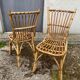 Pair of rattan chairs