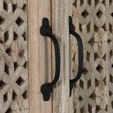 Mango wood cabinet 110x43x188 natural