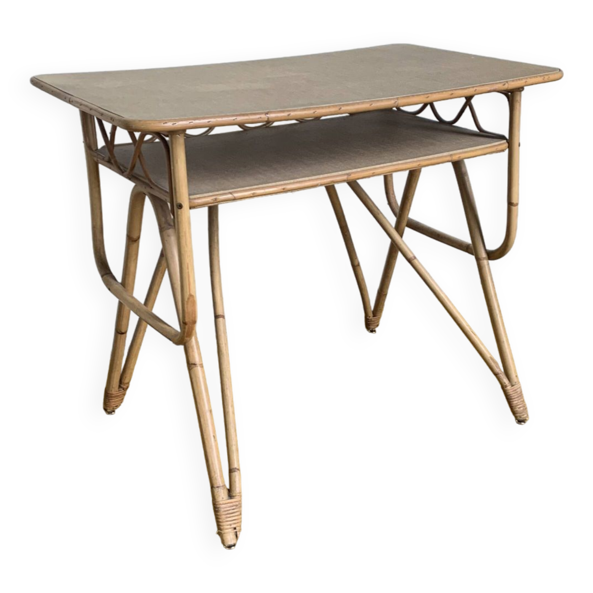 Rattan desk
