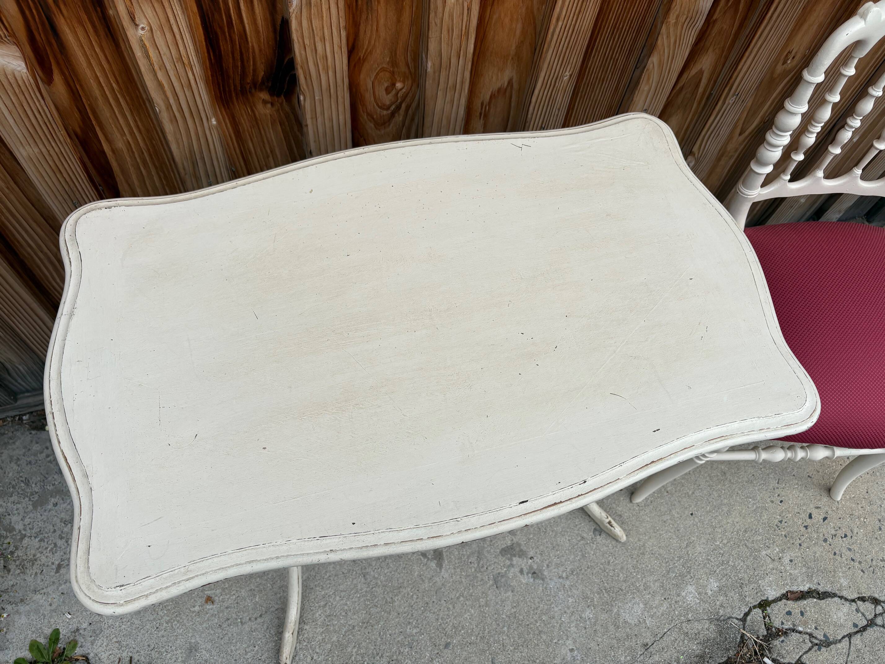 Antique dressing table with Napoleon III style chair