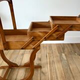 Travailleuse en bois de hêtre années 50