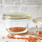 Set of two Pyrex jars