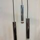 3-Light Tubular Chrome Cascade Pendant Light