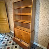 Mid-century vintage asymmetrical display cabinet