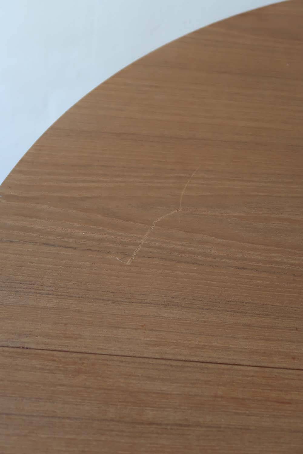 Scandinavian light wood round table