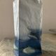Vintage crumpled porcelain vase
