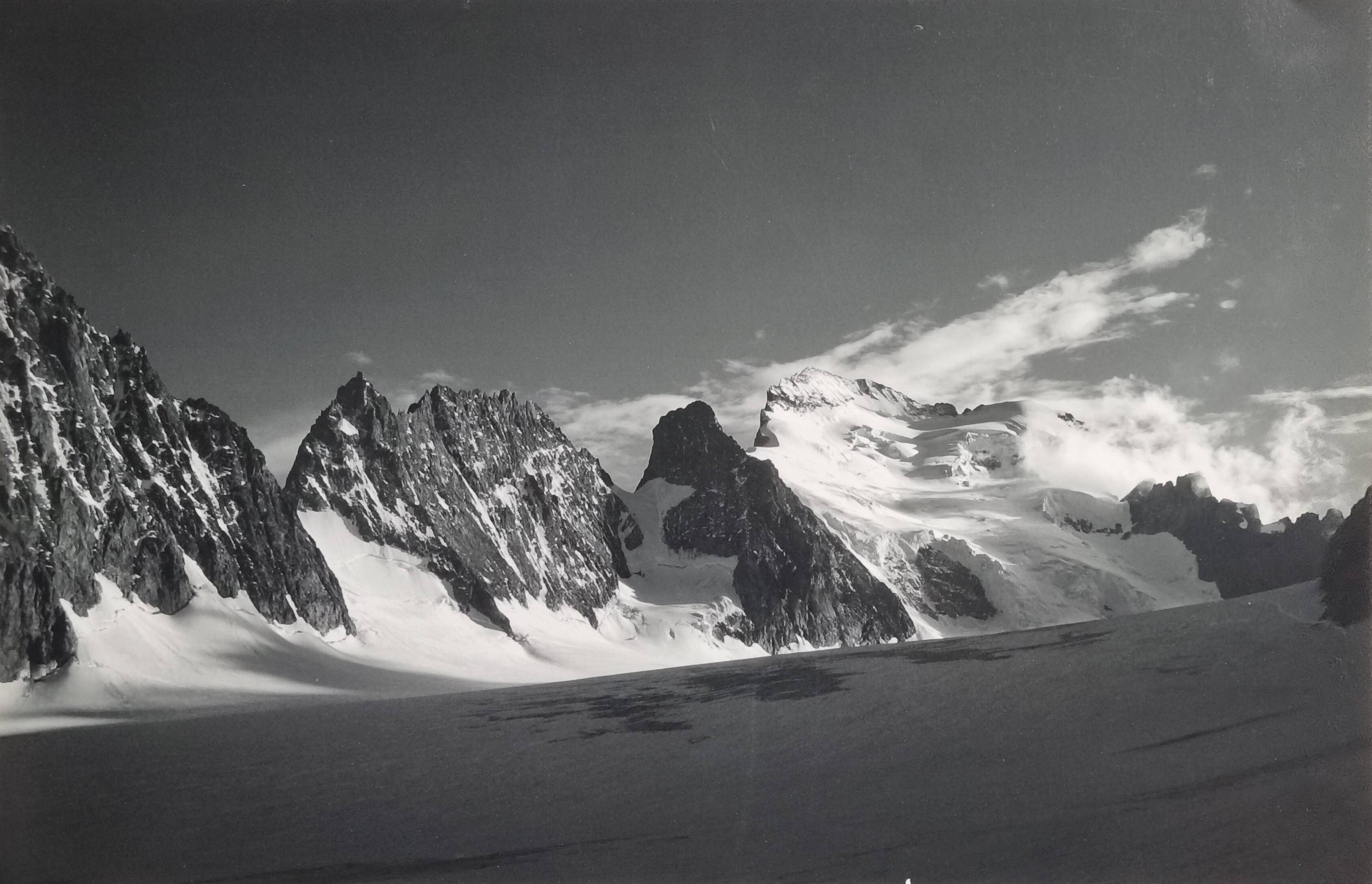 Barre des Écrins photograph, vintage silver print, 40 x 25 cm