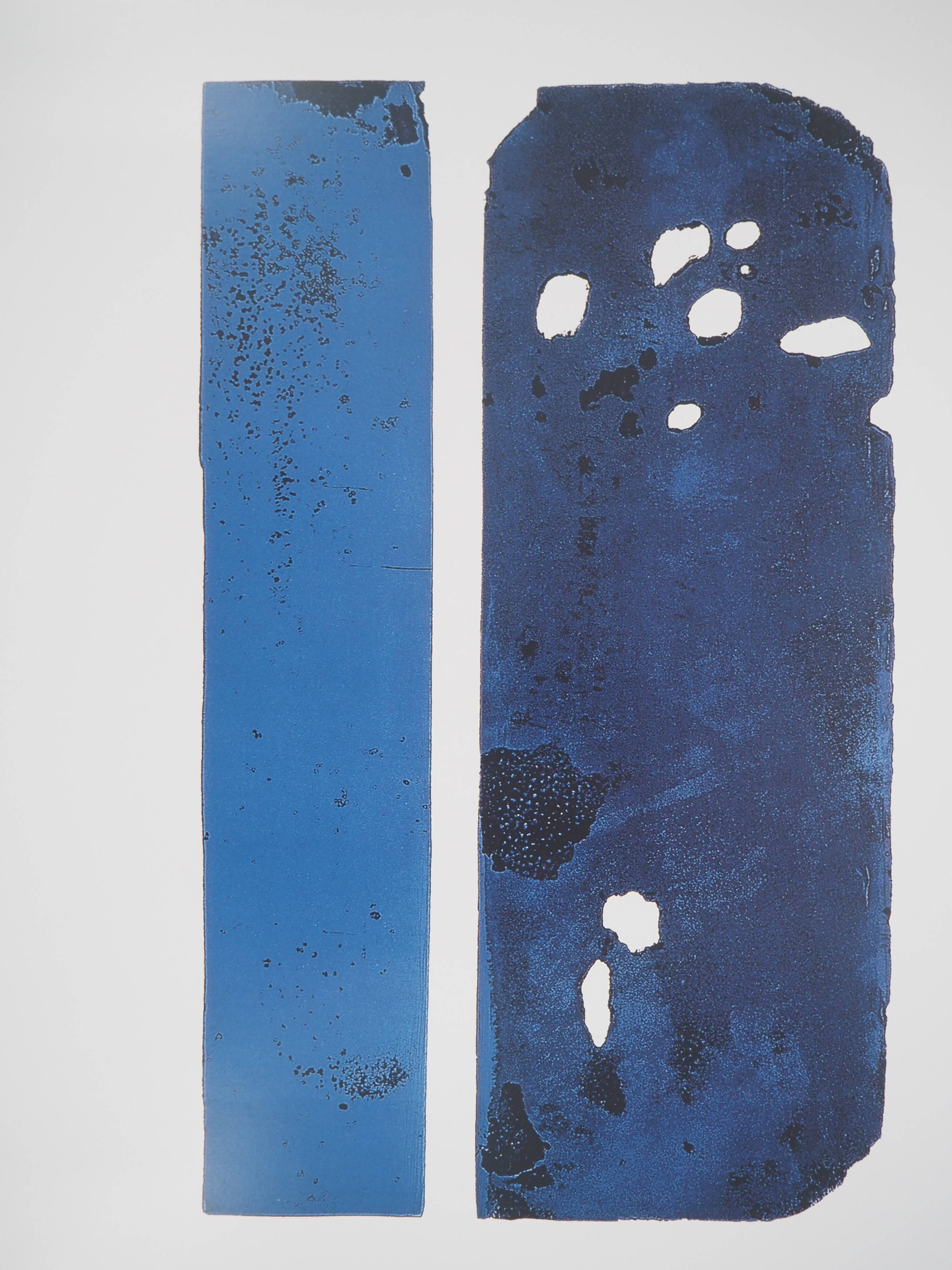 Pierre soulages : eau forte xxx - affiche originale signée