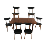 Scandinavian teak and imitation set