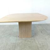 Table à manger vintage en travertin, 1970