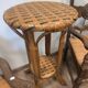 Vintage rattan stool