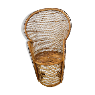 Emmanuelle rattan armchair