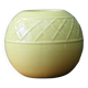 Vase boule jaune, années 50