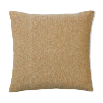 Coussin en lin et coton 50 x 50 cm couleur marron