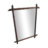 Antique bamboo mirror