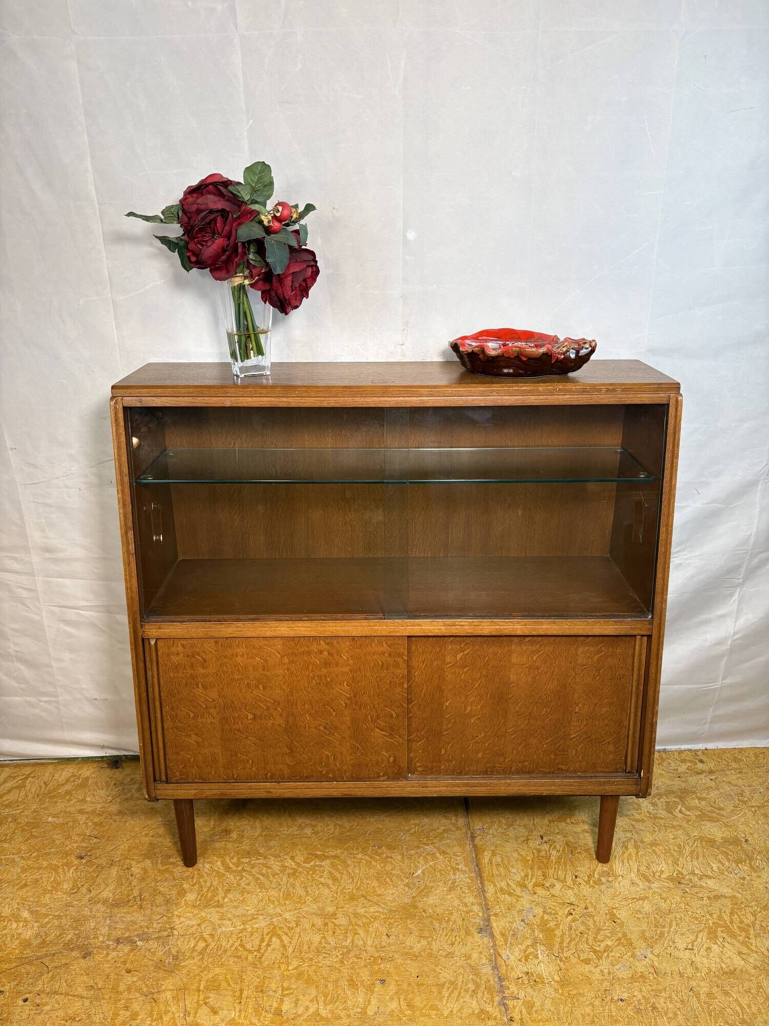 Mid-Century Retro Vintage Oak Display Cabinet by G Plan – Brandon Range   C