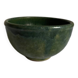 Green glazed terracotta bowl