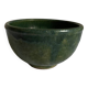 Green glazed terracotta bowl